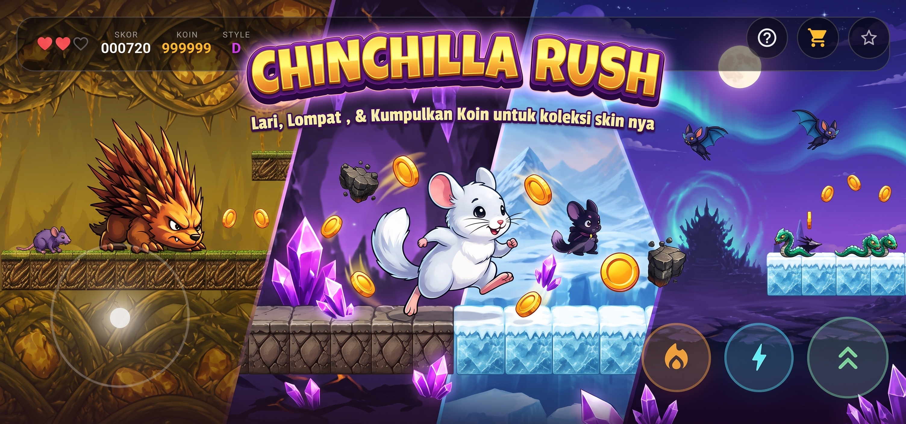 Chinchilla Rush Features
